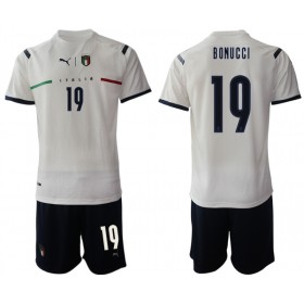 Fußballtrikots Italien Leonardo Bonucci 19 Kinder 2021-2022 Kurzarm Auswärts-trikot kaufen 